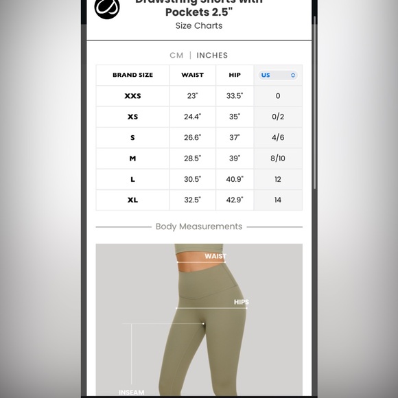 Stretch High-Rise Drawstring Shorts with Pockets 2.5" - Picture 6 of 8